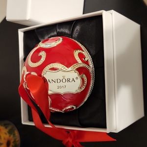 Pandora Christmas Ornament 2017 with Charm